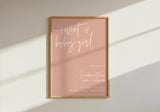 Sweet Baby Girl Baby Shower Welcome Sign