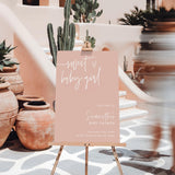 Sweet Baby Girl Baby Shower Welcome Sign