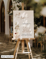 Wildflower Bridal Shower Welcome Sign - Boho Floral