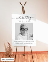 Funeral Memorial Sign - Celebrating The Life Of