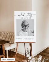 Funeral Memorial Sign - Celebrating The Life Of