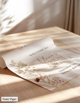 Wildflower Bridal Shower Welcome Sign - Boho Floral