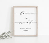 Love is Sweet Editable Sign Template | Love is Sweet Please Take a Treat