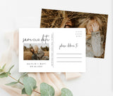 Photo Save the Date Postcard | Save the Date with Pictures Template