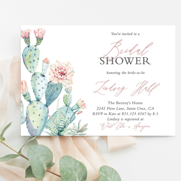Fiesta Bridal Shower Editable Invitation Template | Southwestern Shower Invite 