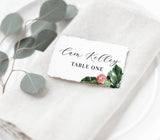 Tropical Wedding Place Cards | Escort Seating Card