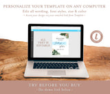 Tropical Greenery Wedding Welcome Sign | Printable Tropical Shower Poster