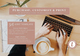 Blush Welcome Sign Editable Template | Blush Bridal Shower Welcome Poster