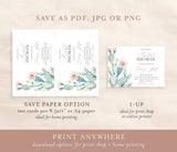 Fiesta Bridal Shower Editable Invitation Template | Southwestern Shower Invite