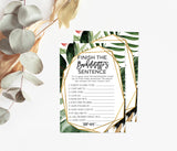 Tropical Bachelorette Game | Beach Bachelorette Party Game