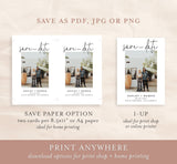 Editable Photo Save the Date Template | Save the Date with Pictures Template 