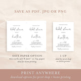 Minimal Bridal Shower Editable Invitation Template | Bohemian Bridal Shower Invite