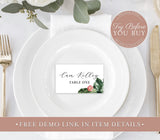 Tropical Wedding Place Cards | Escort Seating Card