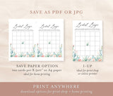 Succulent Bridal Bingo Editable Game | Printable Desert Cactus, Customizable Self-Editing Template