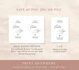 Editable Custom Wedding Sign Template | Minimal Wedding Sign