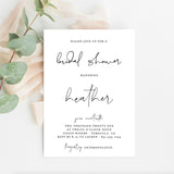 Minimal Bridal Shower Editable Invitation Template | Bohemian Bridal Shower Invite