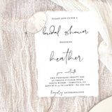 Minimal Bridal Shower Editable Invitation Template | Bohemian Bridal Shower Invite