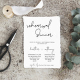 Minimal Rehearsal Dinner Editable Invitation Template | Wedding Rehearsal Invite