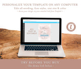 Blush Welcome Sign Editable Template | Blush Bridal Shower Welcome Poster
