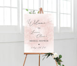 Blush Welcome Sign Editable Template | Blush Bridal Shower Welcome Poster