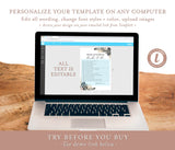 Tropical Bridal Trivia Editable Template | How Well Do You Know the Bride-to-Be Game