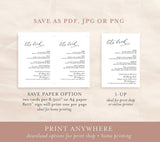 Editable Wedding Bar Sign Template | Wedding Signature Drinks Sign