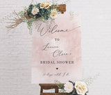 Blush Welcome Sign Editable Template | Blush Bridal Shower Welcome Poster