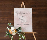 Blush Welcome Sign Editable Template | Blush Bridal Shower Welcome Poster 