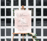 Blush Welcome Sign Editable Template | Blush Bridal Shower Welcome Poster 