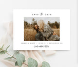 Editable Photo Save the Date Template | Minimalist Save the Date Template