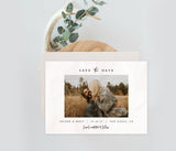 Editable Photo Save the Date Template | Minimalist Save the Date Template 