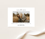 Editable Photo Save the Date Template | Minimalist Save the Date Template 