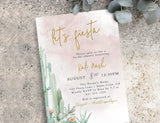 Fiesta Bridal Shower Invitation Template Bundle | Desert Bridal Shower