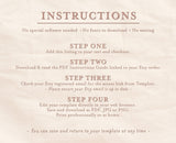 Holiday Photo Postcard Editable Template | Christmas Thank You Wedding Card