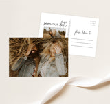 Photo Save the Date Postcard | Save the Date with Pictures Template