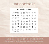 Wedding Welcome Letter & Itinerary Template | Modern Minimalist Wedding Itinerary