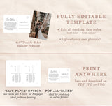 Holiday Photo Postcard Editable Template | Christmas Thank You Wedding Card