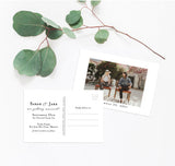 Photo Save the Date Postcard Template | Save the Date with Pictures Template