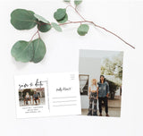 Photo Save the Date Postcard Template | Save the Date with Pictures Template