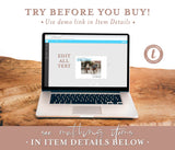 Editable Photo Save the Date Template | Minimalist Save the Date Template 