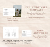 Christmas Postcard Editable Template | Editable Photo Christmas Card