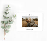 Editable Photo Save the Date Template | Minimalist Save the Date Template 