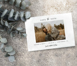 Editable Photo Save the Date Template | Minimalist Save the Date Template 