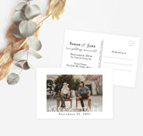 Photo Save the Date Postcard Template | Save the Date with Pictures Template