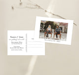 Photo Save the Date Postcard Template | Save the Date with Pictures Template