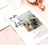 Photo Save the Date Invite | Minimalist Save the Date Template