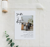 Photo Save the Date Invite | Minimalist Save the Date Template 