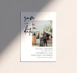 Photo Save the Date Invite | Minimalist Save the Date Template