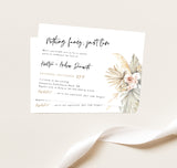 Editable Reception Invitation Template | Nothing Fancy, Just Love Invite