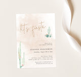 Fiesta Bridal Shower Editable Invitation Template | Southwestern Shower Invite